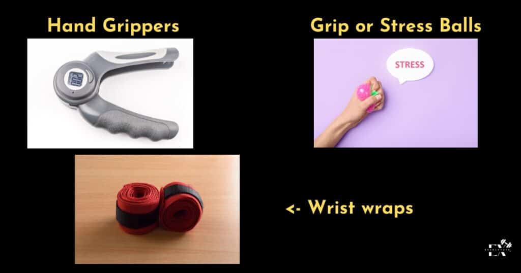 Hand grippers stress balls wrist wraps